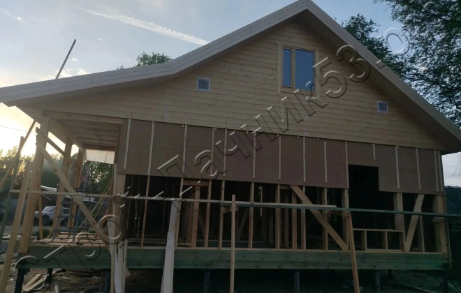 4 Каркасный дом Д-31, 10x8м, 85.3 М², Республика Карелия, Пяткарантский район, посёлок Салми (4)
